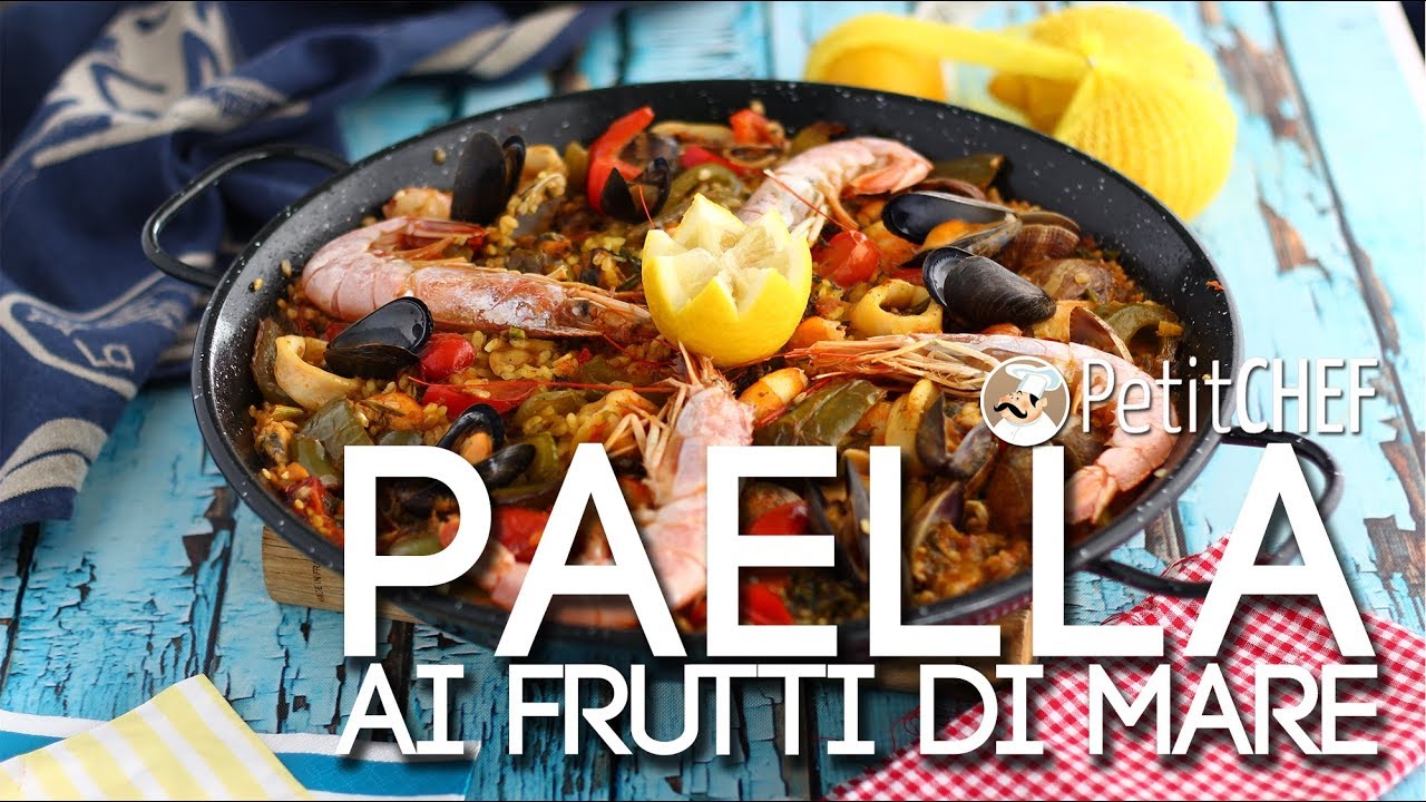 Paella ai frutti di mare - Ricetta spagnola, tutorial cucina PetitChef.it