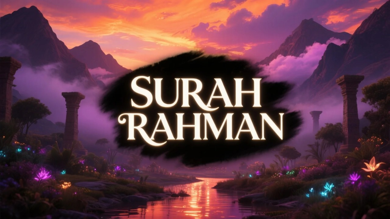 Surah Ar Rahman سورة الرحمن | قرآن يبعث الطمأنينة ويهدئ الفكر | #سلام_الروح