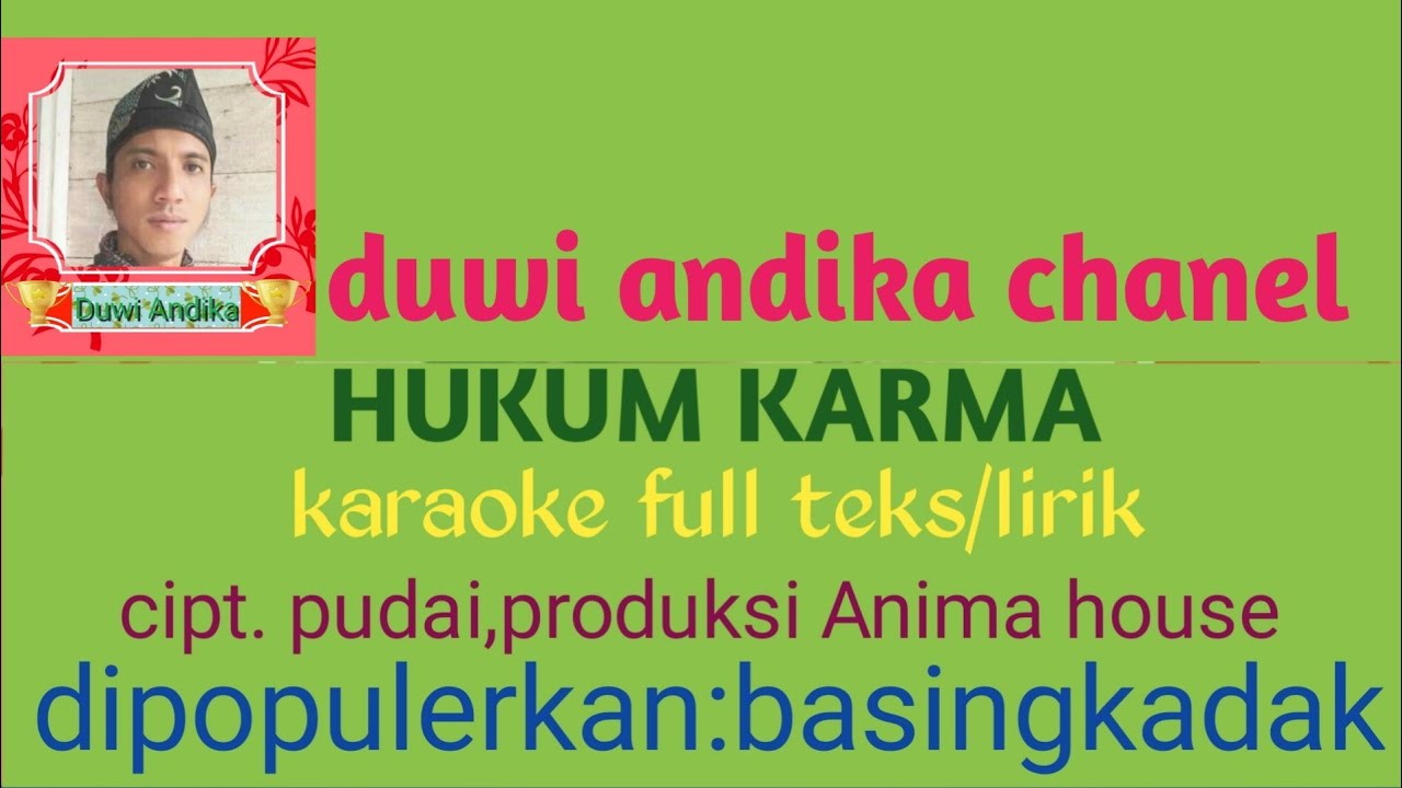 hukum karma lagu daerah bungo kocak karaoke full teks/lirik cipt. pudai