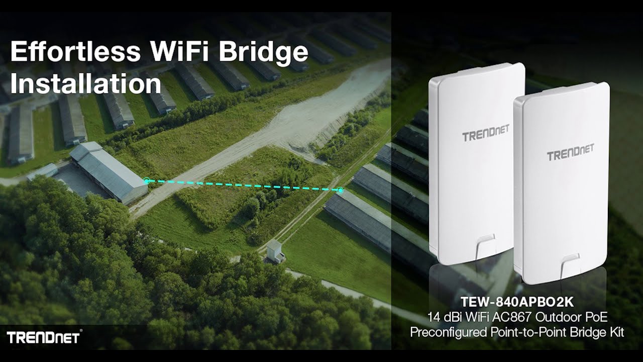 Trendnet's Pre-Configured 5GHz Outdoor Bridge Kit - TEW-840APBO2K - Technical Walkthrough