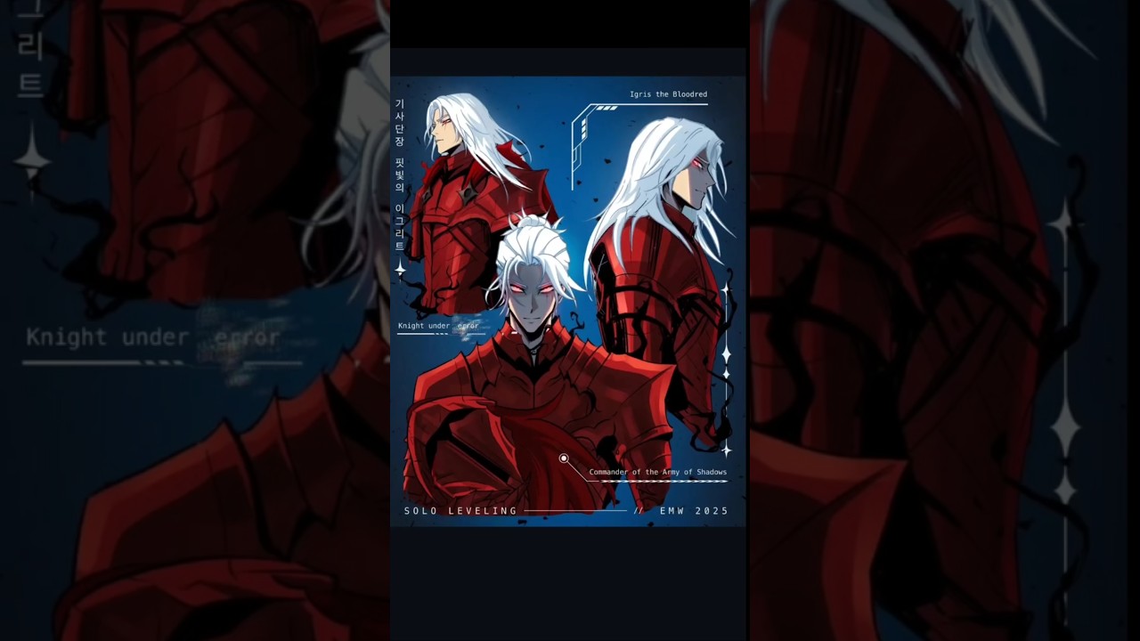 Solo leveling:- blood red commander igris 😈🔥