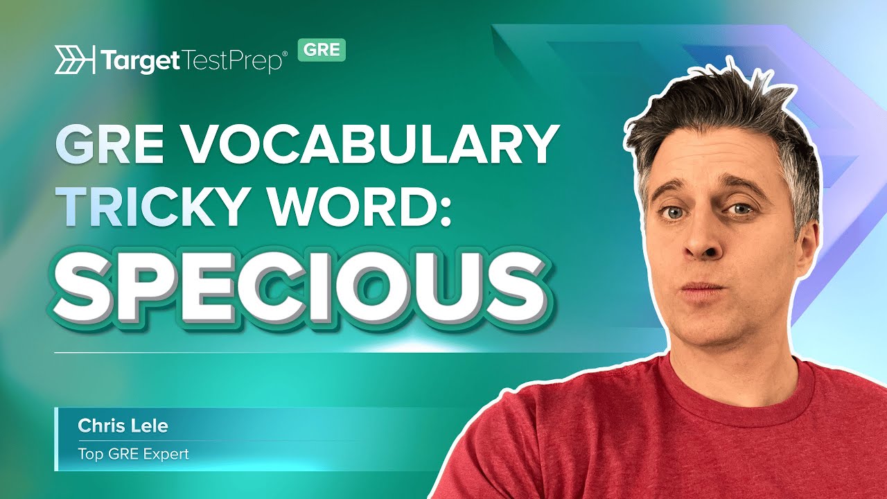 GRE Vocabulary: Tricky Words Series 📗 Specious