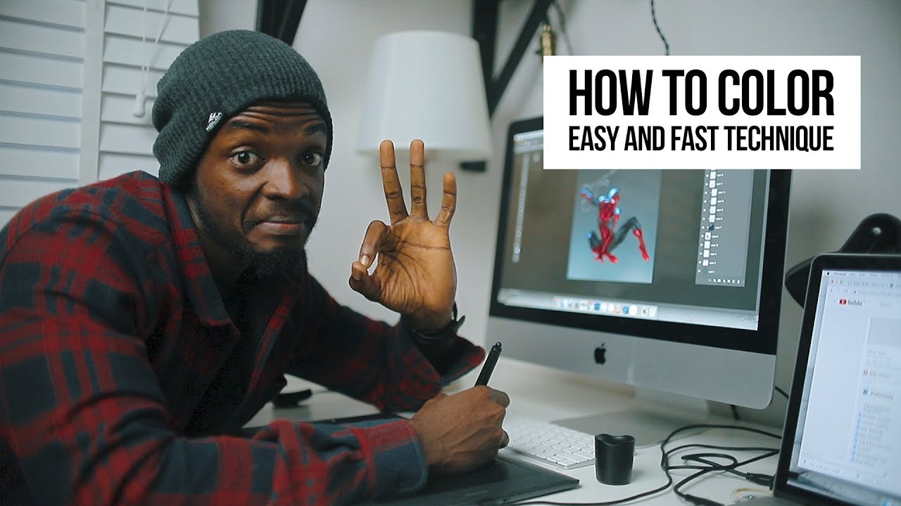 How to color- easy and fast technique in photoshop