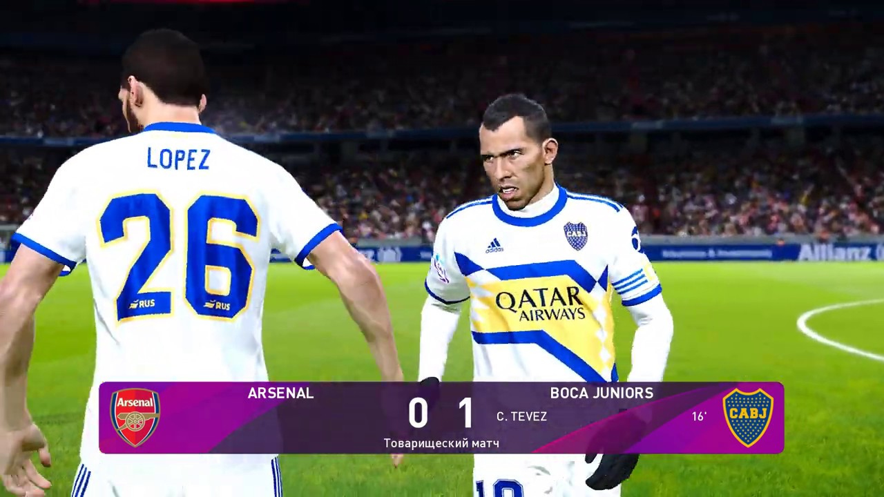eFootball PES 2020 - Arsenal vs Boca Juniors - Gameplay (PC)