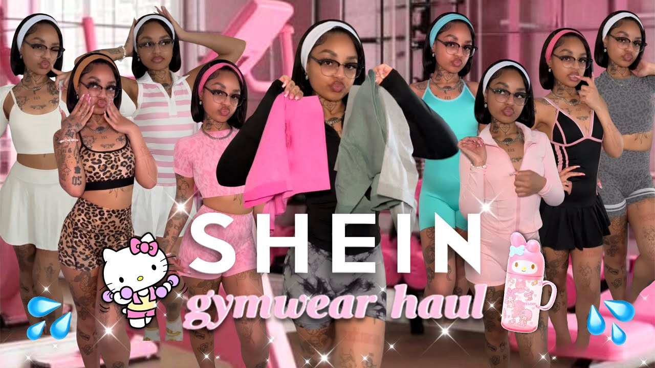 SHEIN GYMWEAR HAUL 4 THE HOT GYM GIRLIES 🏋🏽‍♀️🎀💪🏽 (15+ items!!!)