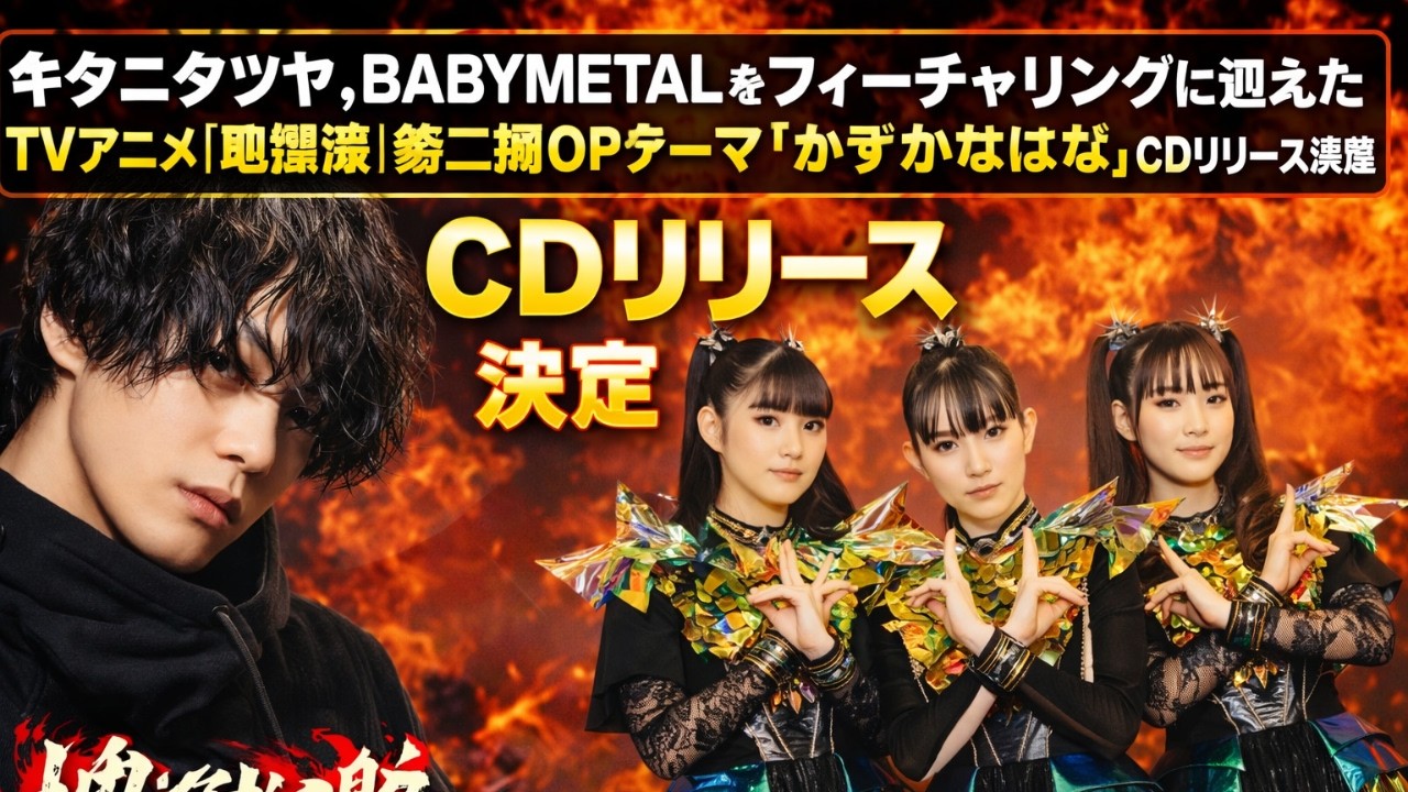 キタニタツヤ×BABYMETAL衝撃共演『地獄楽』2期OPがCD化決定#キタニタツヤ #BABYMETAL #地獄楽
