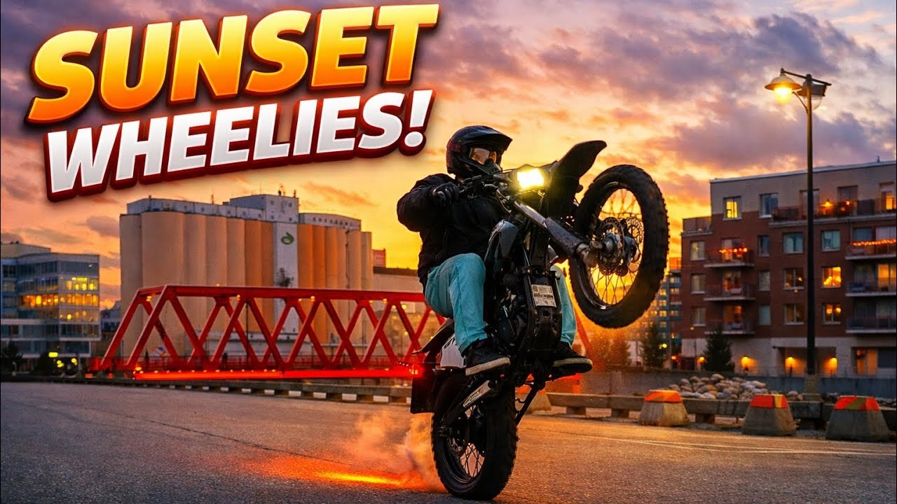 Learning to Wheelie My Talaria MX5 at Sunset (Real Progress)