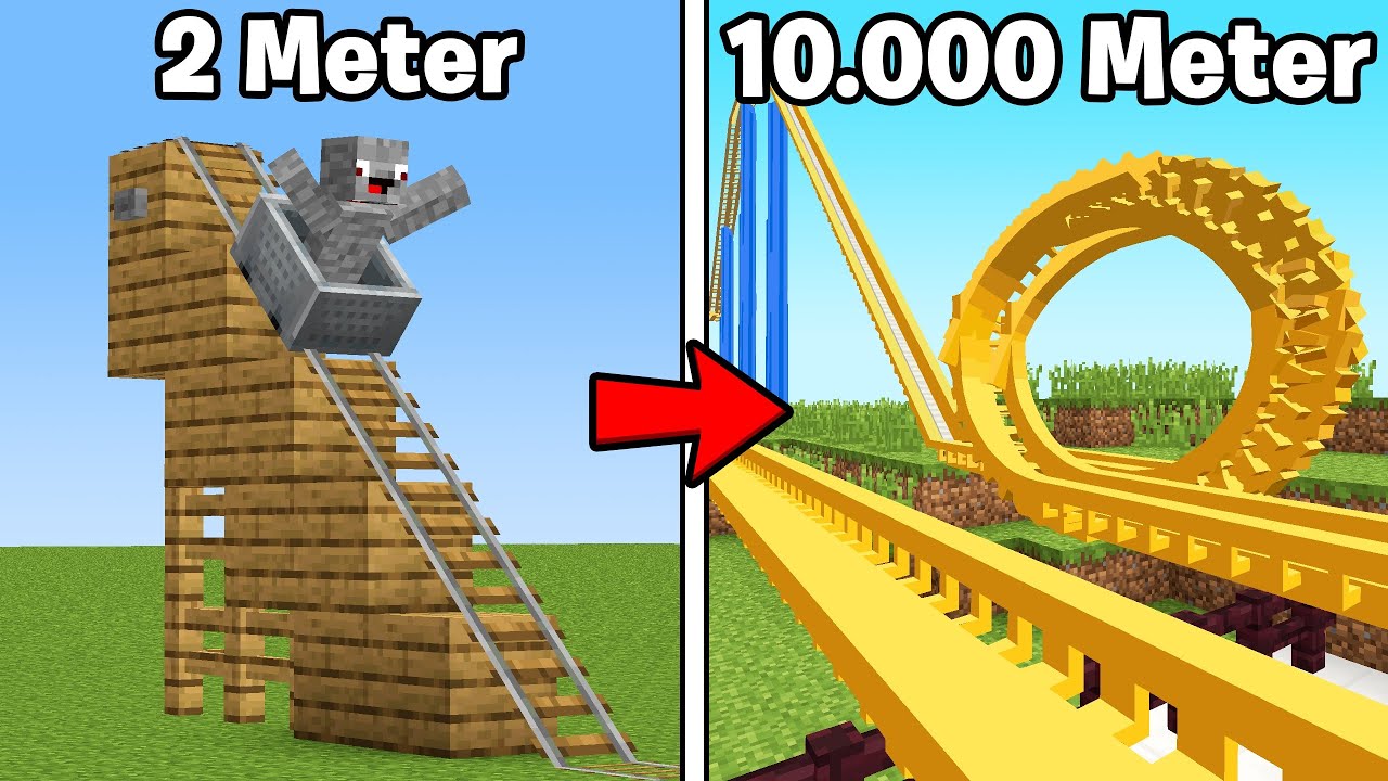 WER BAUT DIE BESTE ACHTERBAHN IM BAU BATTLE !