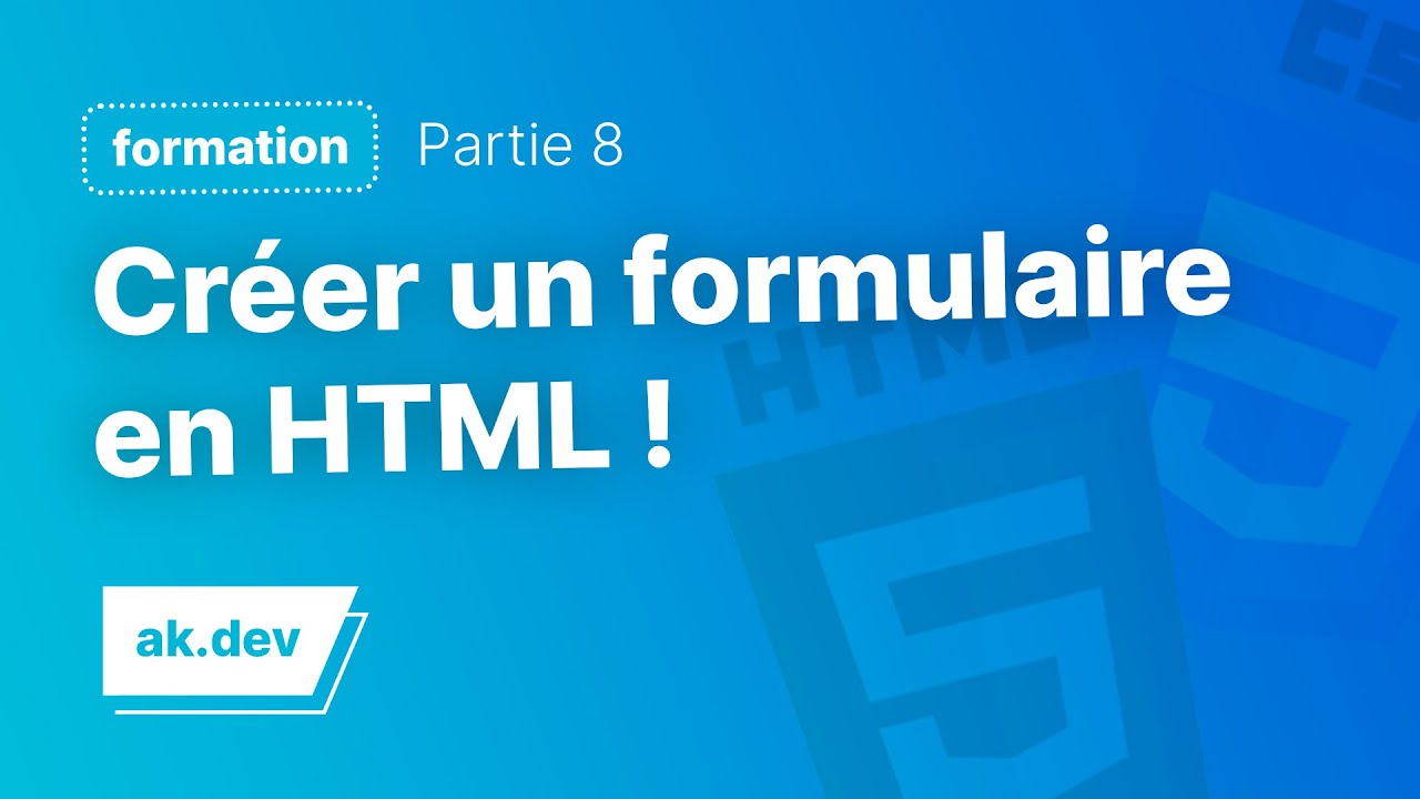 Comment créer un formulaire HTML facilement & rapidement !