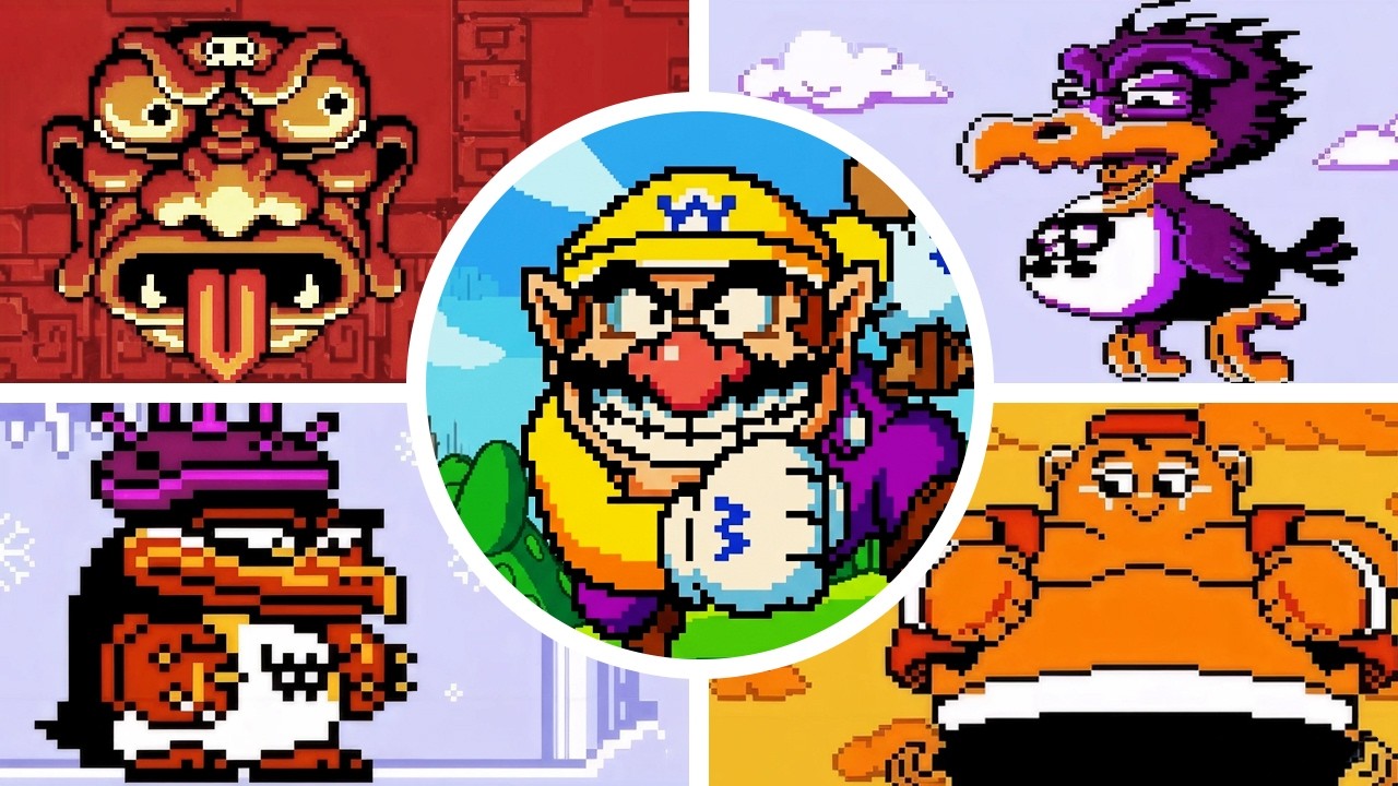 Wario Land: Super Mario Land 3 DX - All Bosses & Ending