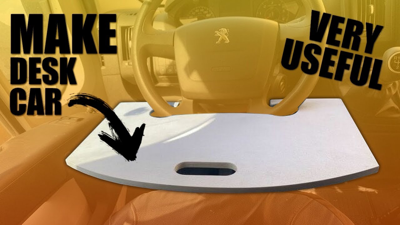 How to Make a Steering Wheel Desk for Your car