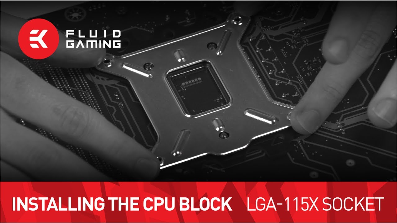 CPU water block installation -  LGA-115x Socket Motherboards
