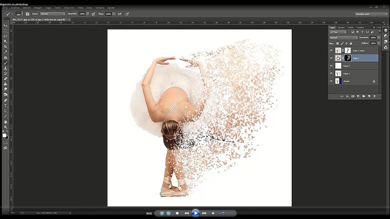 Tutorial Efecto Dispersi&oacute;n en Photoshop