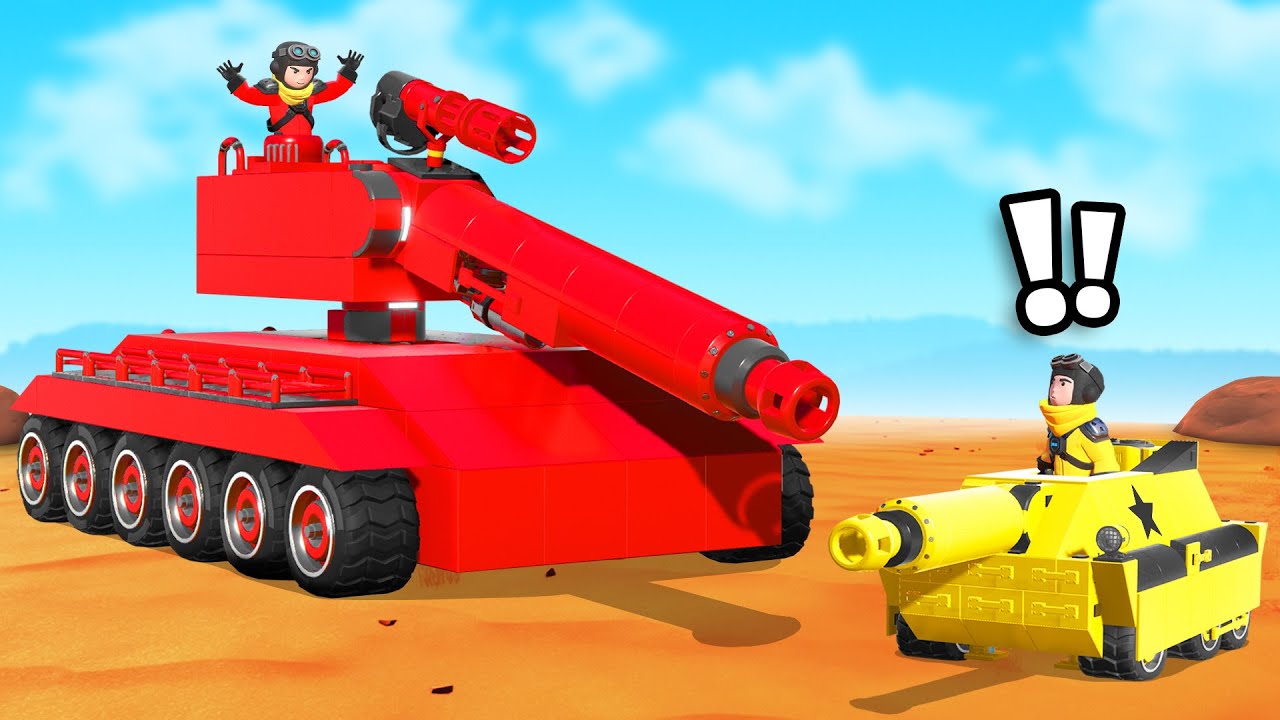 Build The Most Powerful TANK Challenge in Trailmakers