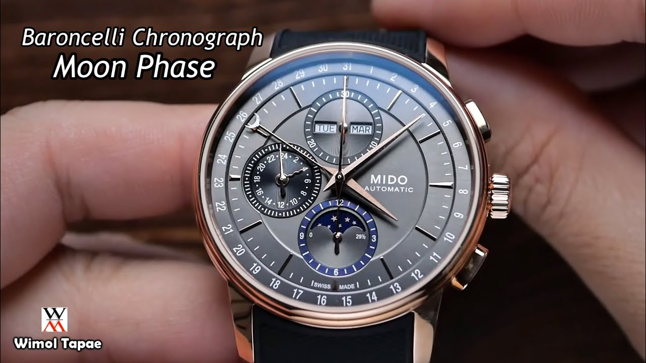 ฟังชั่นเทพ ในราคาดีสุดๆ Mido Baroncelli Chronograph Moon Phase - Wimol Tapae