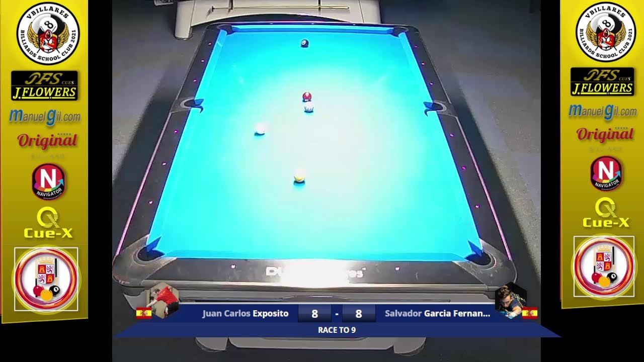 Emisión en directo de  Vbillares Billiards2021 mesa 1