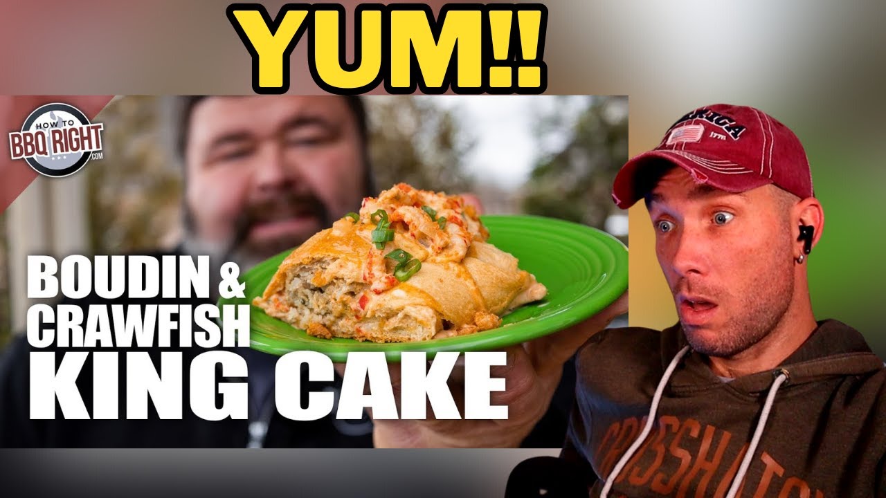 South African Reacts To Mardi Gras KING CAKE  Crawfish & Boudin Sausage