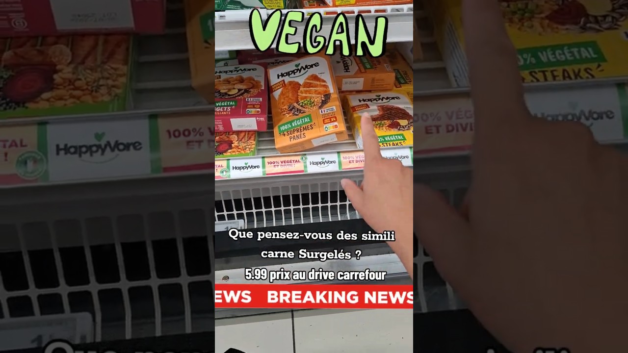 Simili carne  vegan surgel&eacute;s happyvore. Du nouveau dans         ton cong&egrave;le, tu en penses quoi ?