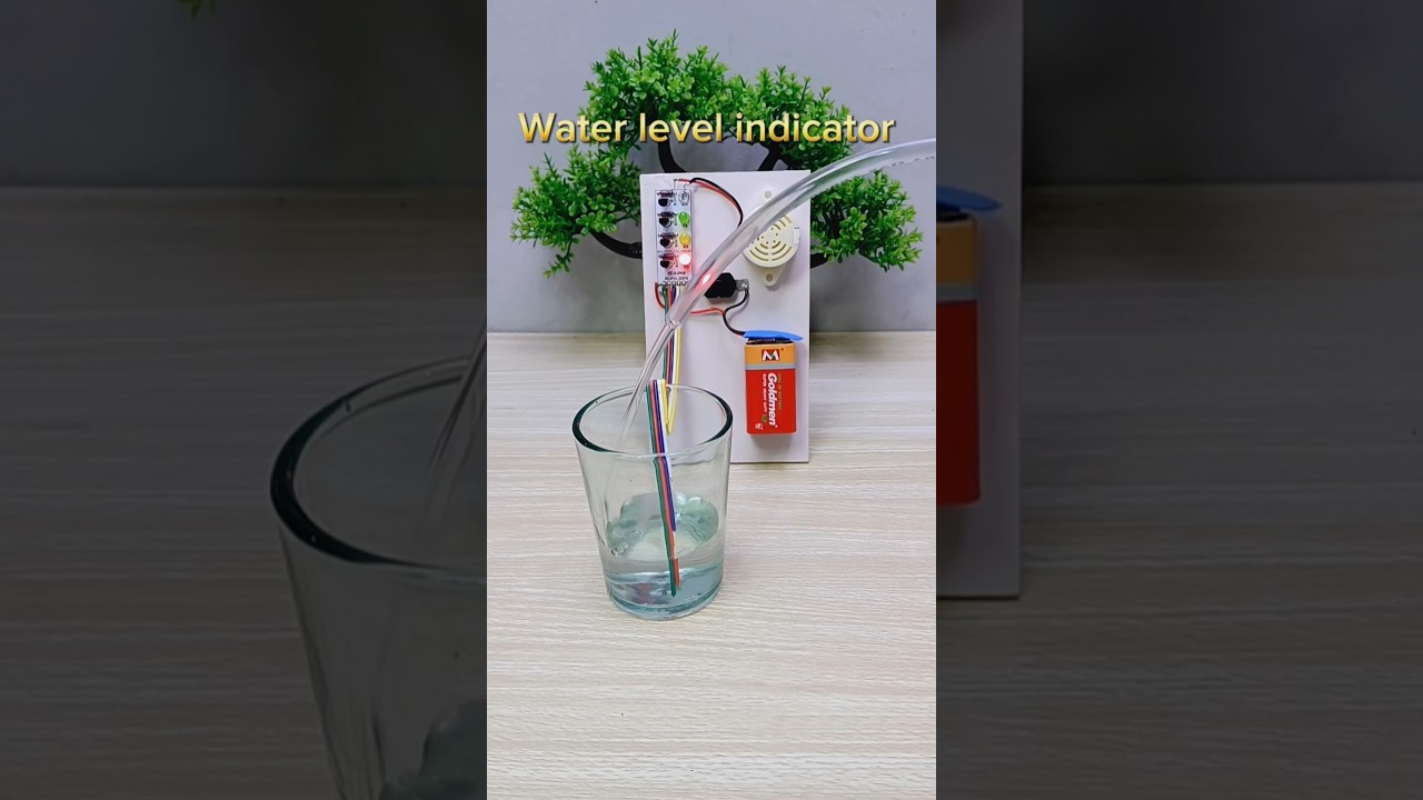Making a water level indicator LED 💧#Project #waterlevel #indicator #led #Creative #California #diy