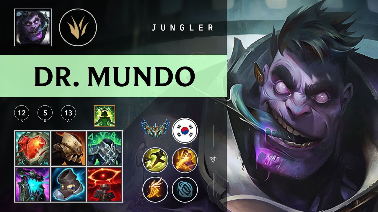 Dr. Mundo Jungle vs Poppy - KR Challenger Patch 26.04