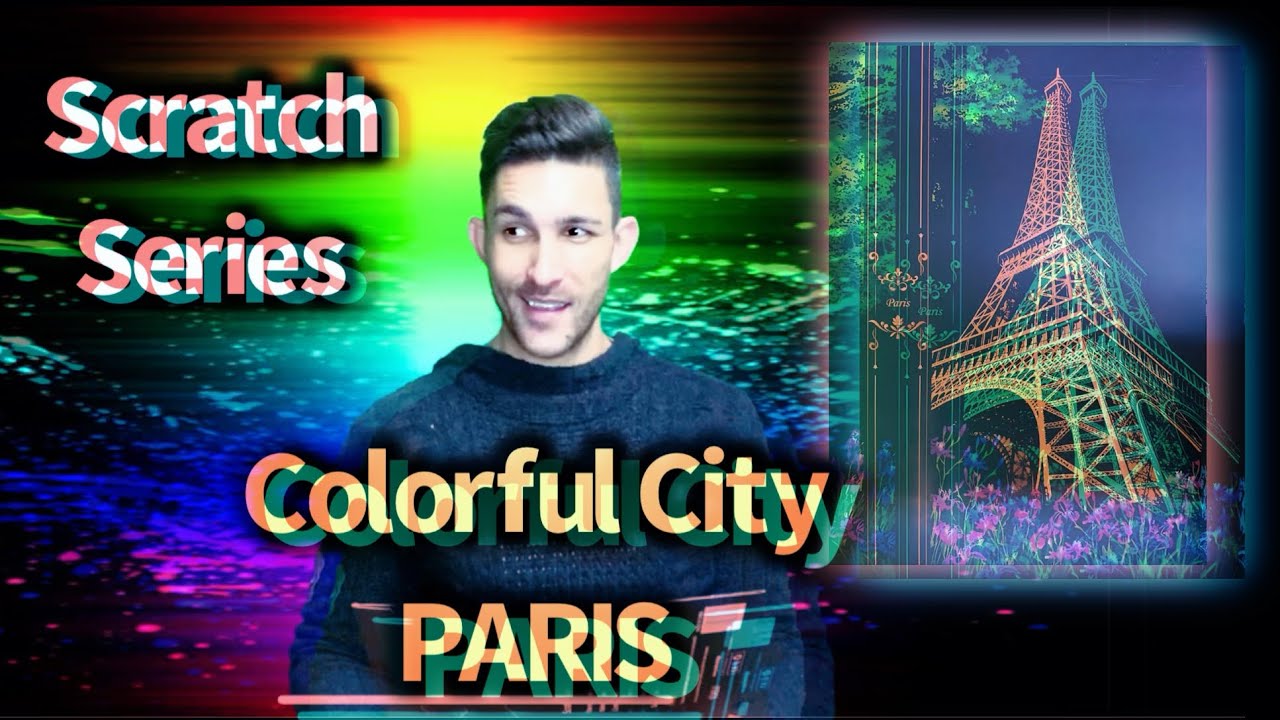 DIY scratch off ART - Colorful City Series PARIS (a MUST for everyone)