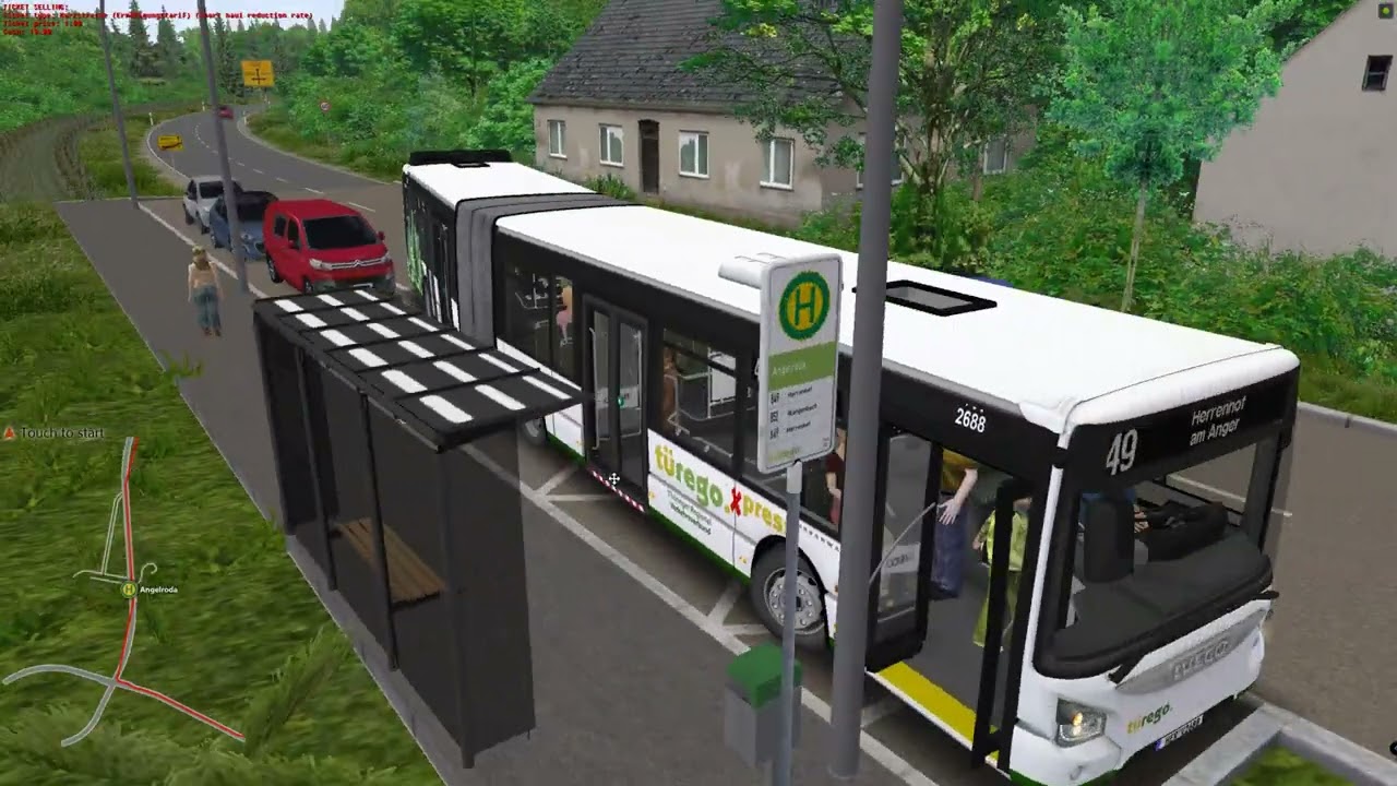 Omsi 2. Hohenkirchen: Line X49. Hohenkirchen Bahnhof-Am Anger.