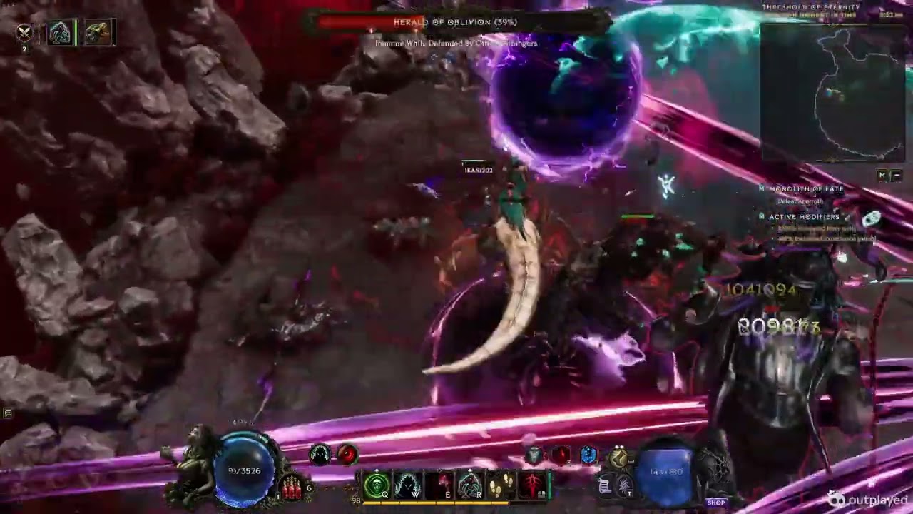 [Last Epoch] - SS3 - Str stacking Abomination Uber Abberoth less than 2 minutes