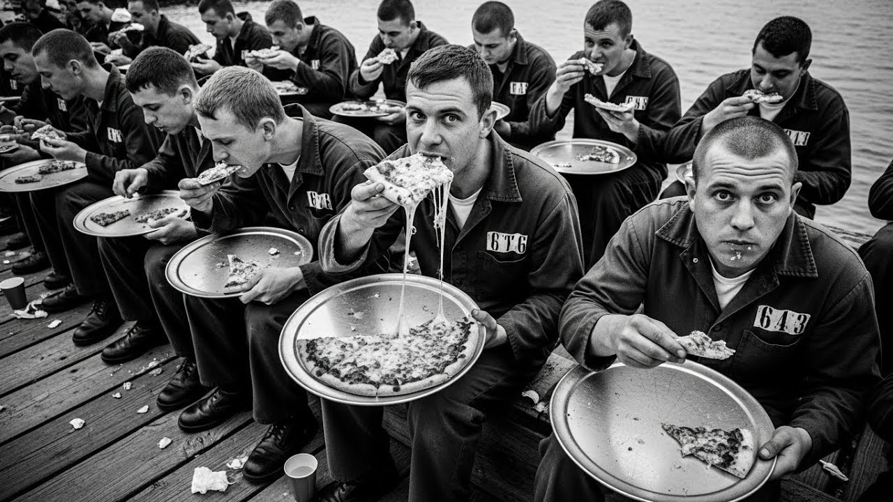 Croatas de la marina ustaše prisioneros disfrutan pizza americana en Italia—¿casualidad del destino?