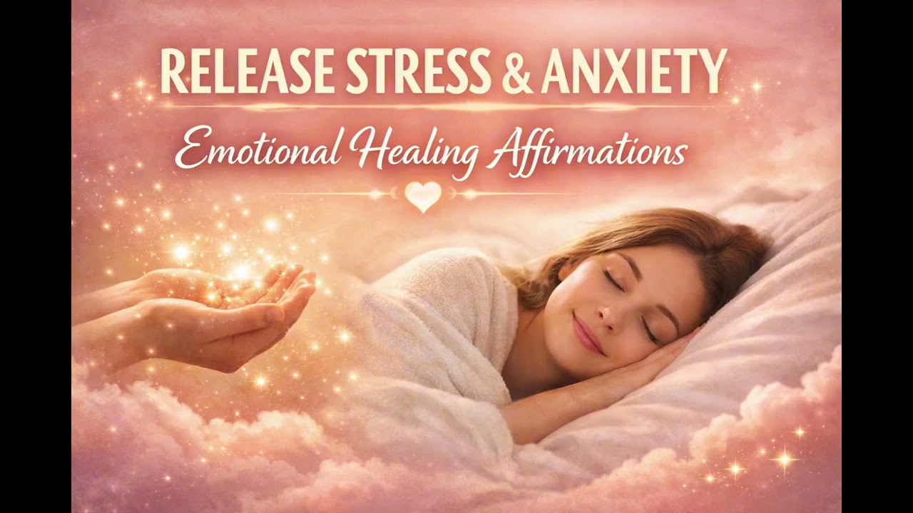 Release Stress & Anxiety | Emotional Healing Affirmations While You Sleep