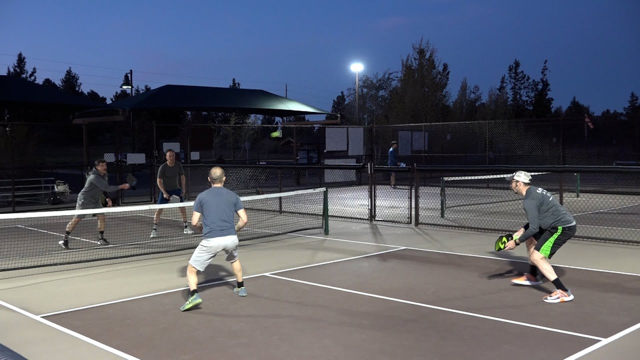 From construction lights to LED lights; Pine Nursery pickleball courts lit up with new lights