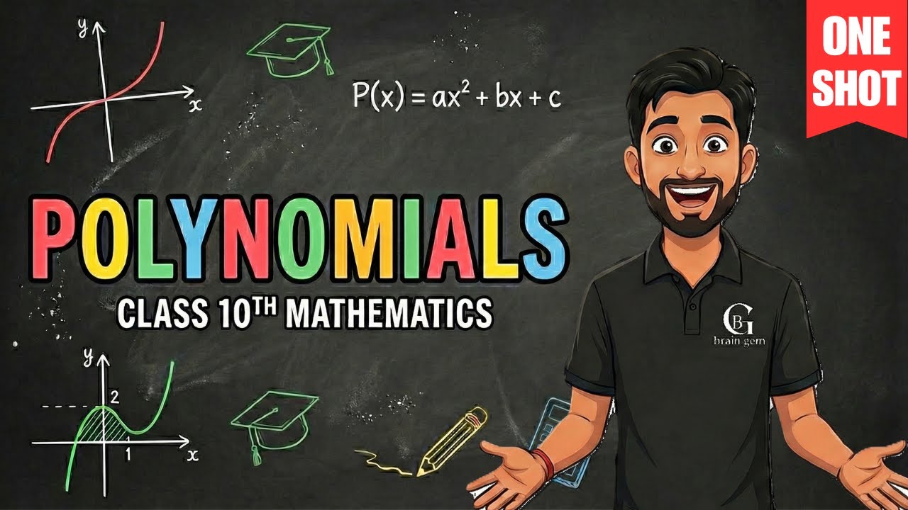 Polynomials Class 10 One Shot🔥 |Full Chapter | Class 10 Maths| 
