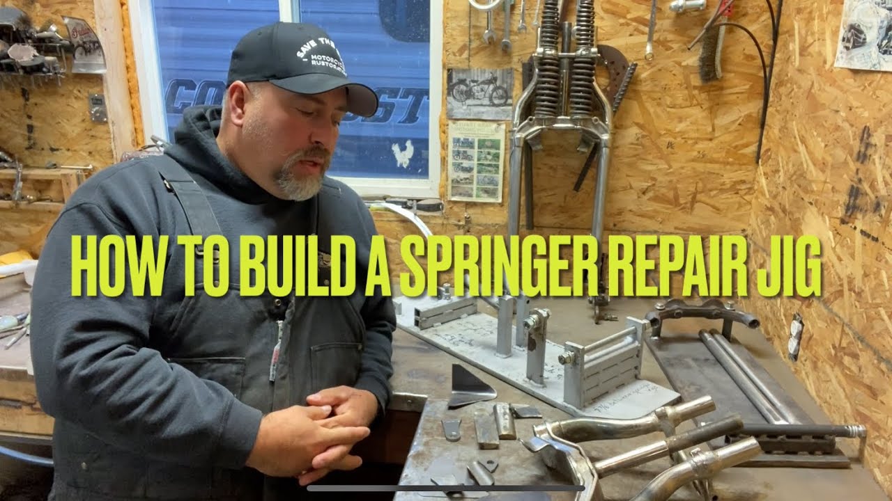 How to build a Harley Knucklehead , Wl , Flathead springer for  repair,restoration  jig.