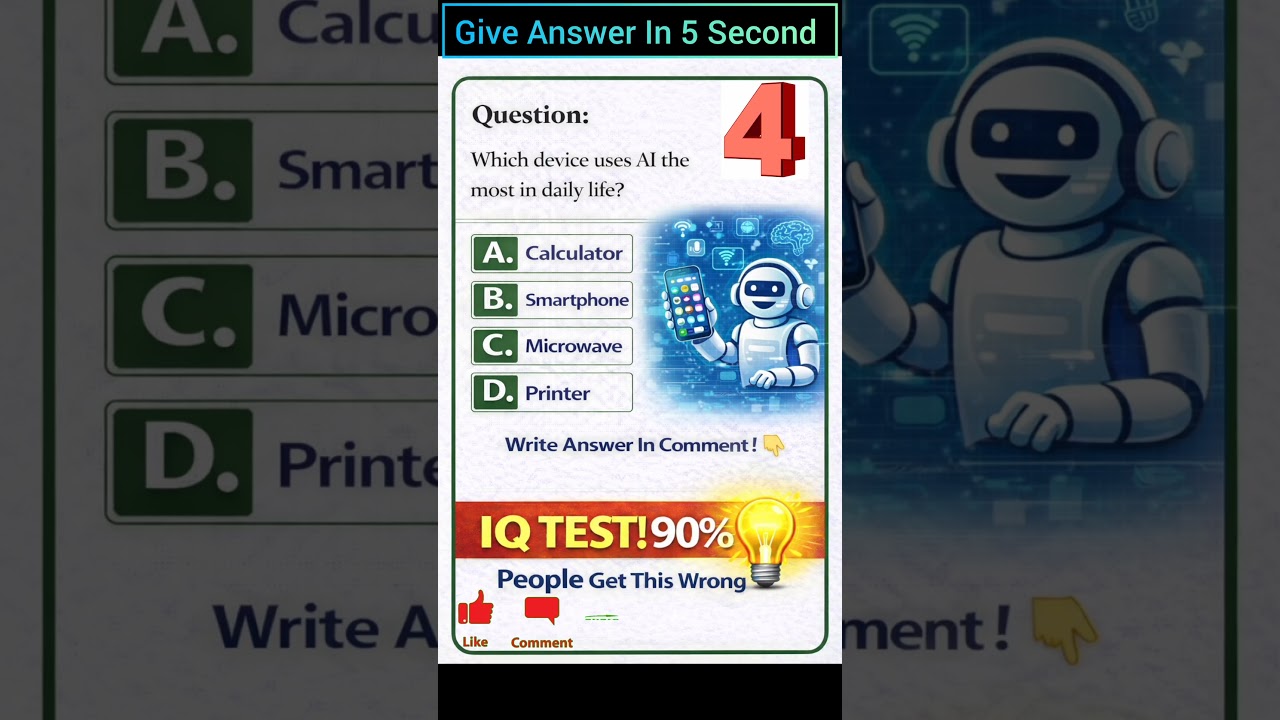 🔥 AI IQ Test: Which Device Uses AI the Most in Daily Life? 🤖📱 