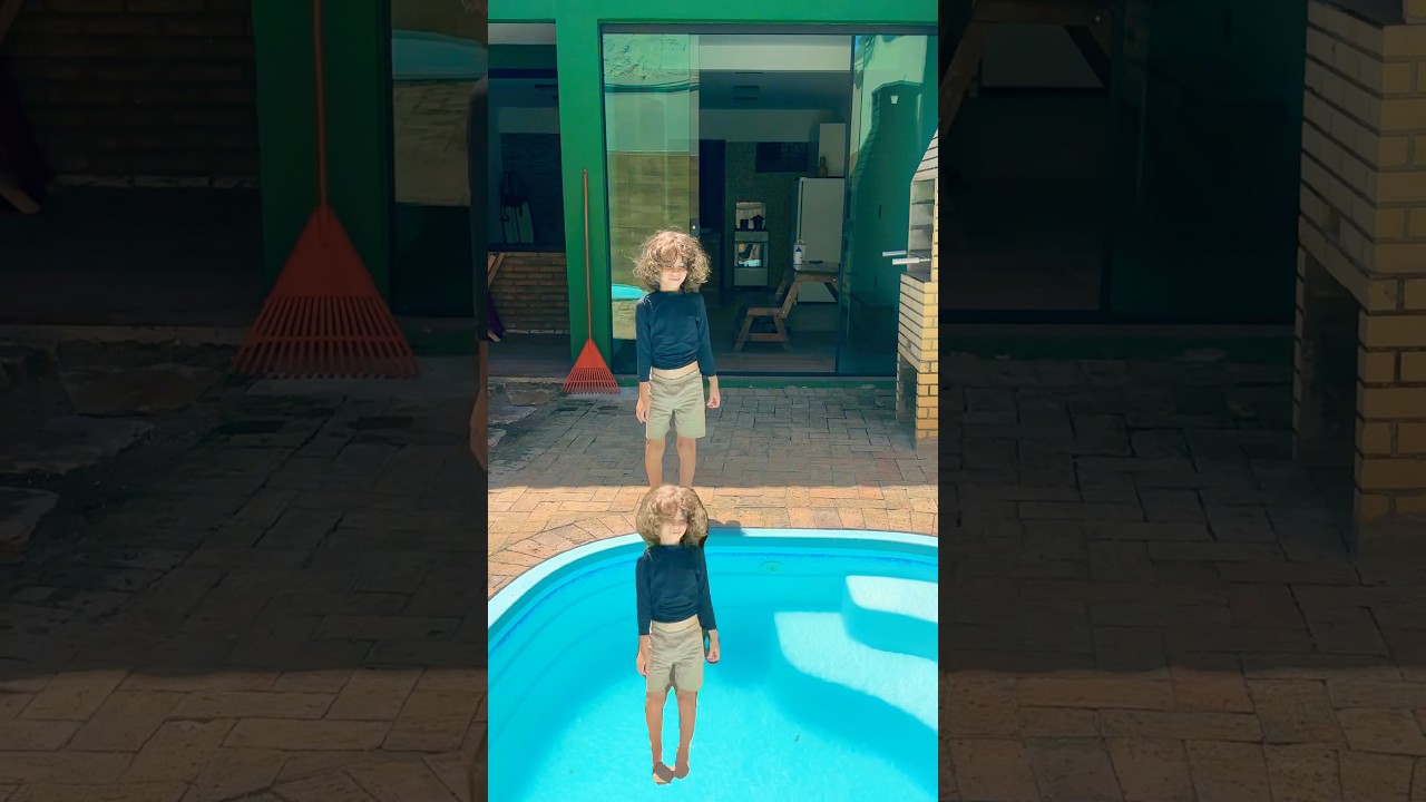 UM MONTE DE DAVI CAIND00 NA PISCINA 😮💦 #tiarutedavi