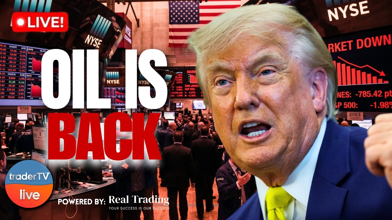 Nasdaq Falls as Oil Jumps and Iran Tensions Escalate ⚡Trump Moves Markets Again | Stock Market Live