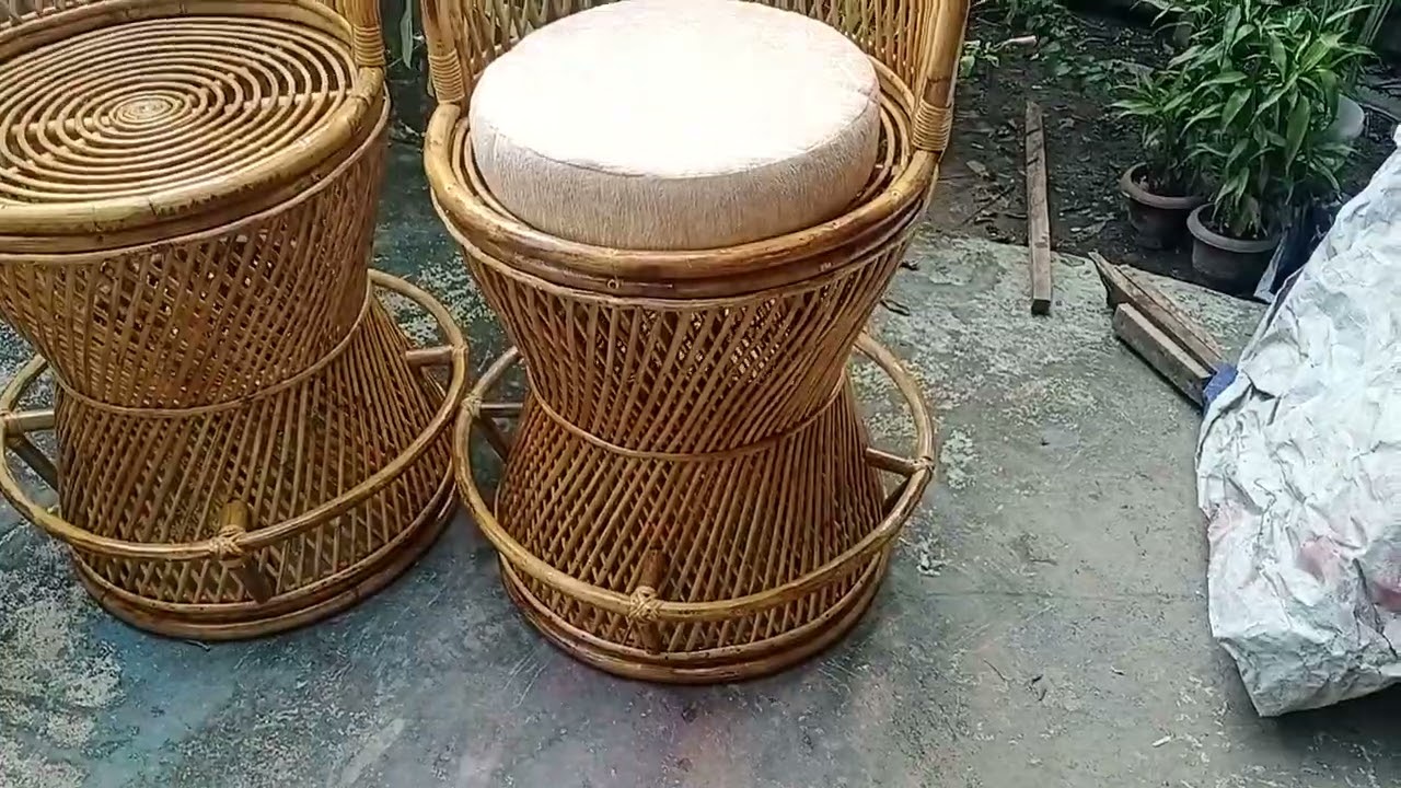 Deep Enterprise Cane Rattan Bar stool