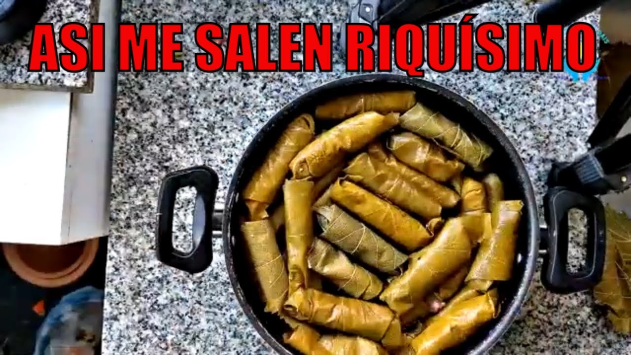 Facil, como cocinar niños envueltos estilo original arabe,  hoja de parra