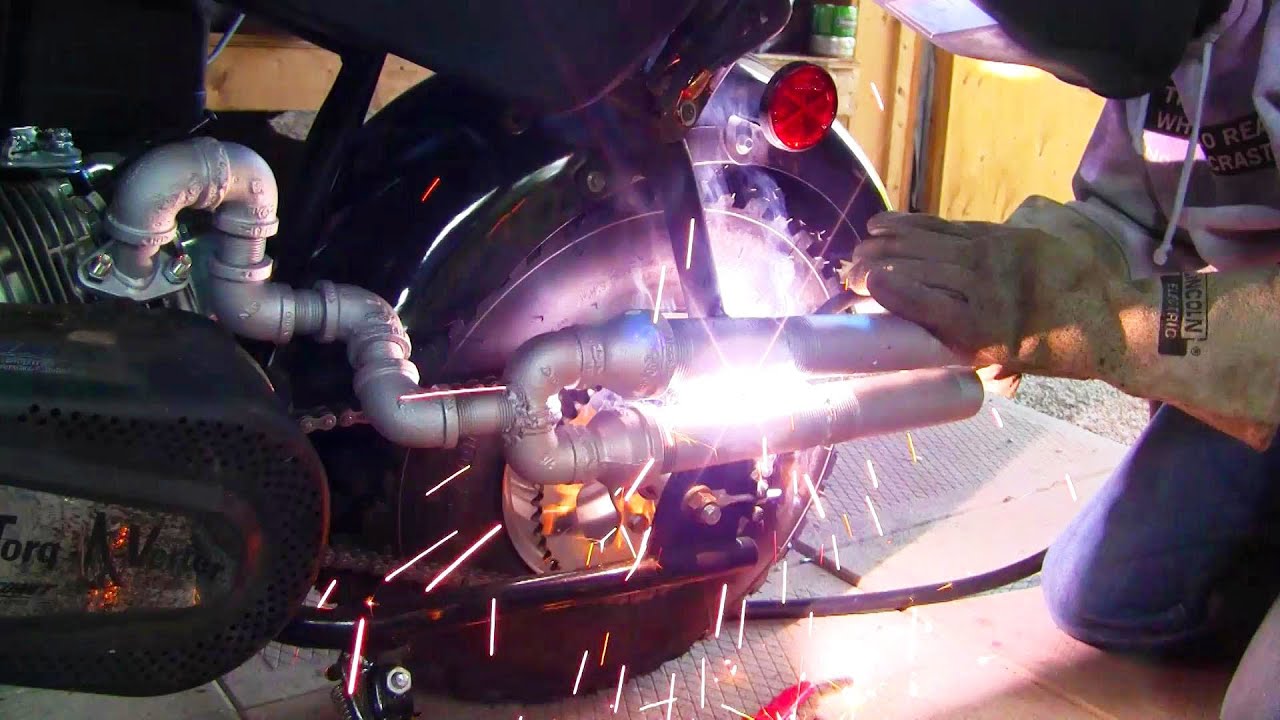 Making A Custom Exhaust For The Baja Warrior Mini Bike