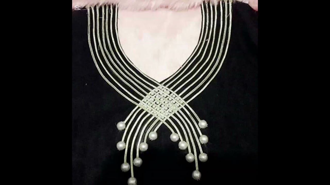 Trending beautiful gota gla design #gota wla gla