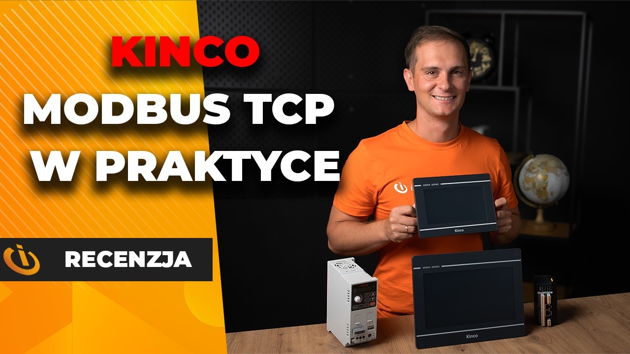 Sterowanie falownikiem Kinco KC100 przez PLC i Modbus TCP