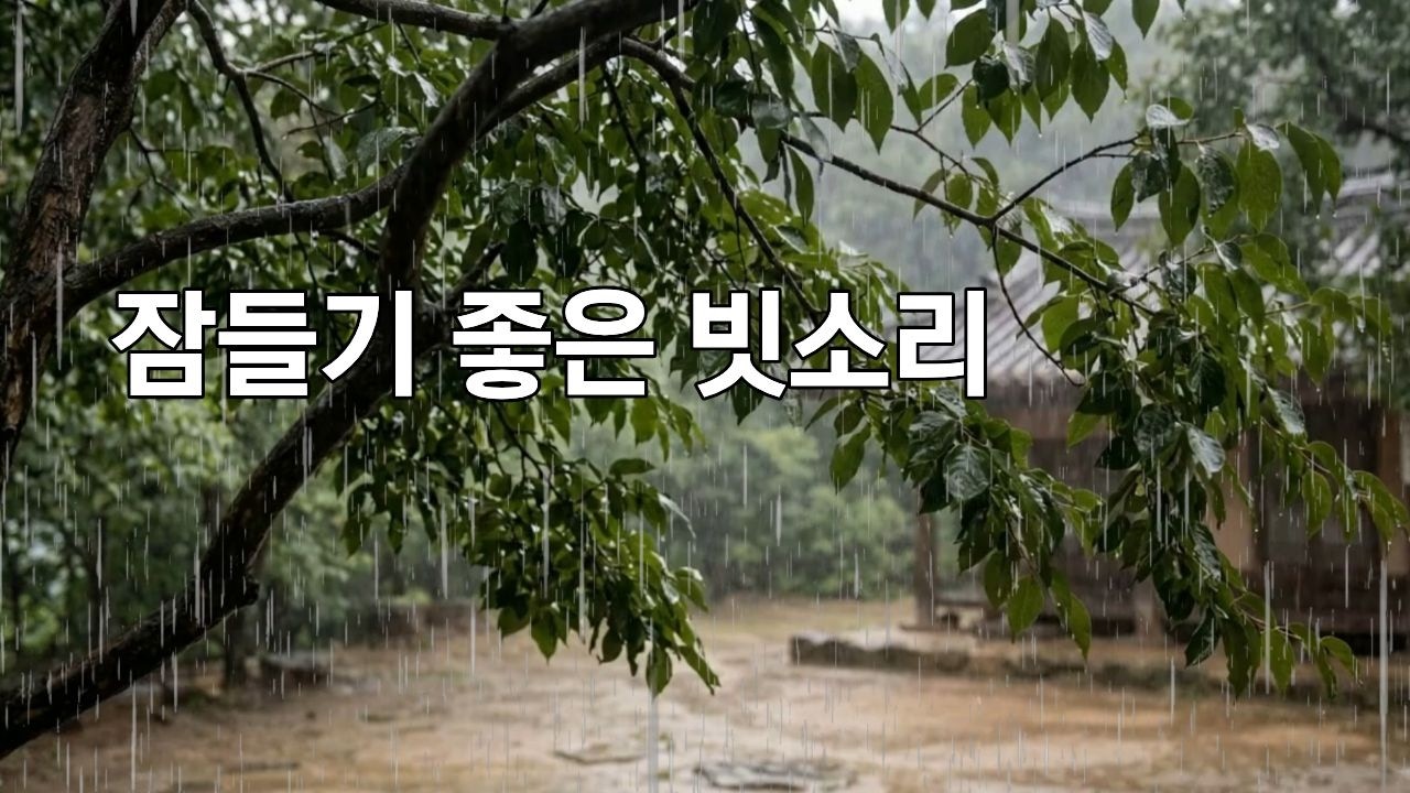 잠들기 좋은 빗소리 / Rain Sounds for Sleep /ASMR,빗소리, 불면증,이명,공부집중,rain sound,