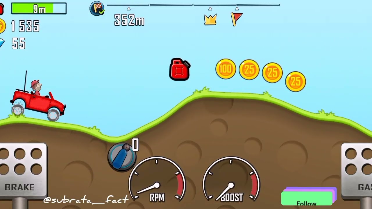 Hill Climb Racing Bangla Gameplay | Easy to Play, Hard to Master! 🚙⛰️