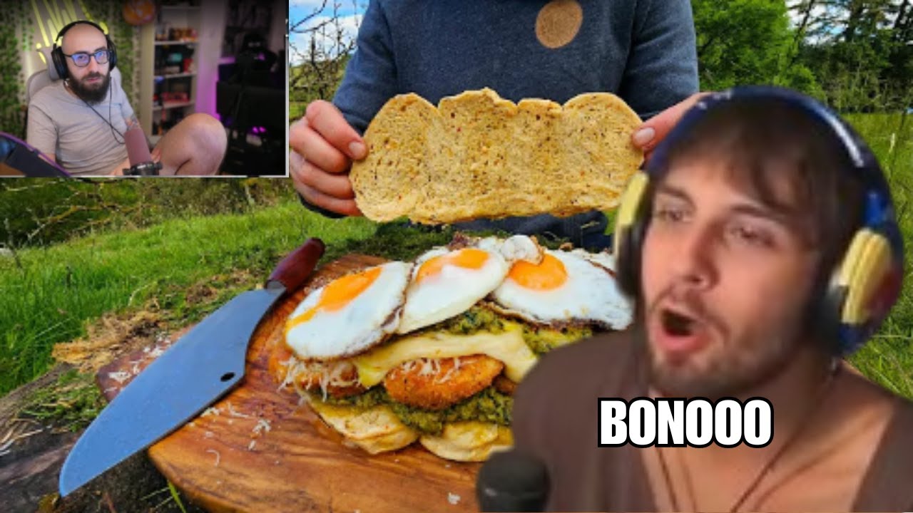 BLUR REACTION AL SANDWICH GIGANTE NELLA FORESTA CON MARZA! (ASMR)