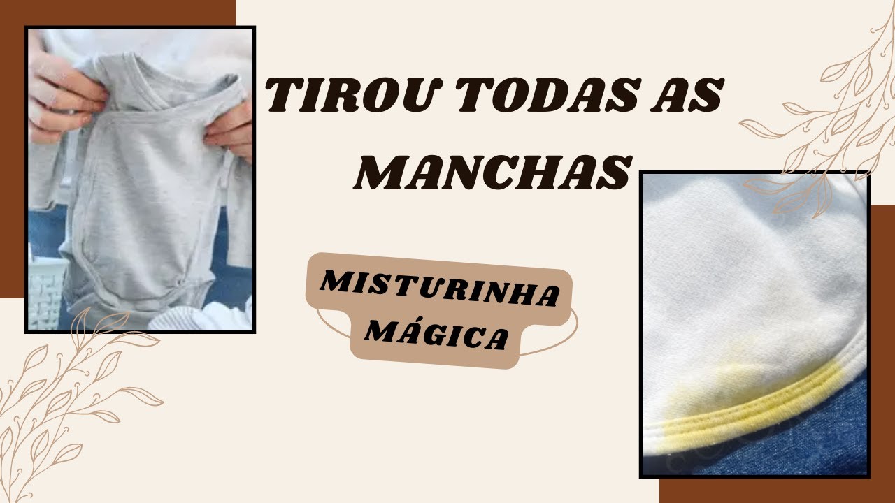 Como Tirar MANCHAS AMARELADAS Das Roupinhas Do Bebê?