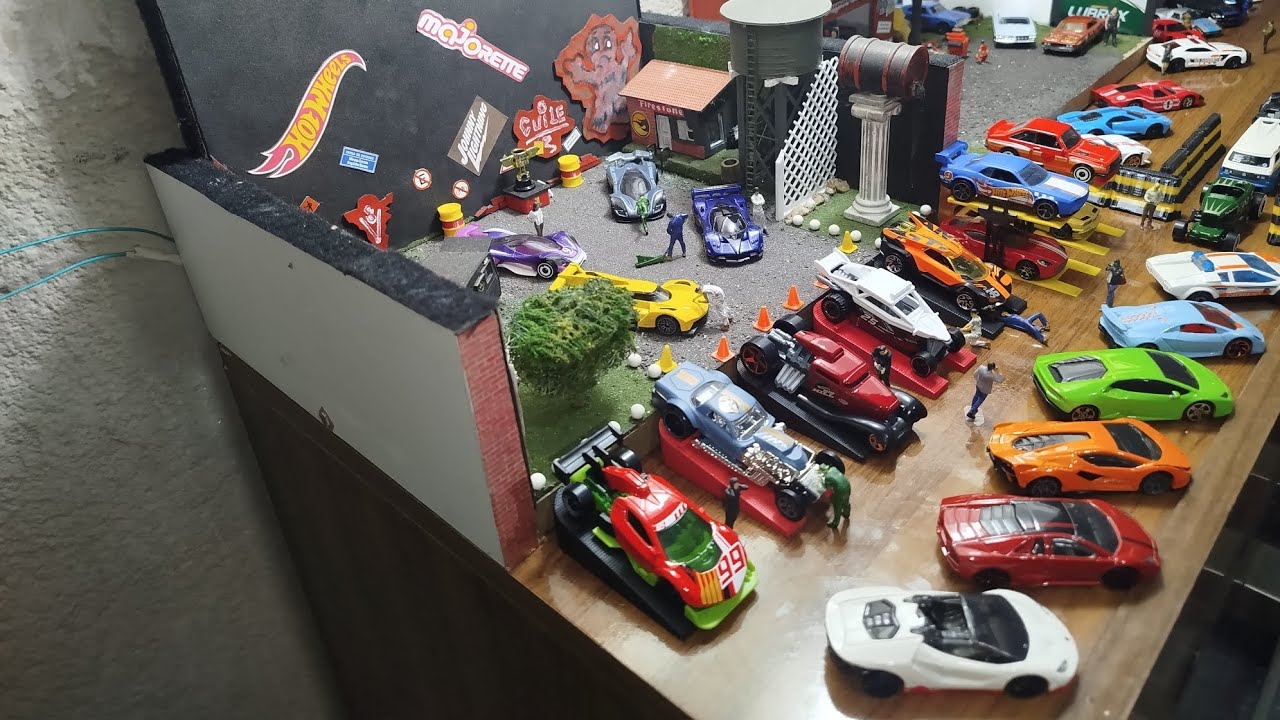 DIORAMAS PARA MINIATURAS HOTWHEELS E OUTRAS MARCAS NA ESCALA 1:64.