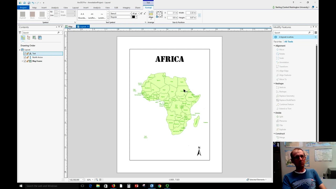 Creating a map layout in ArcGIS Pro