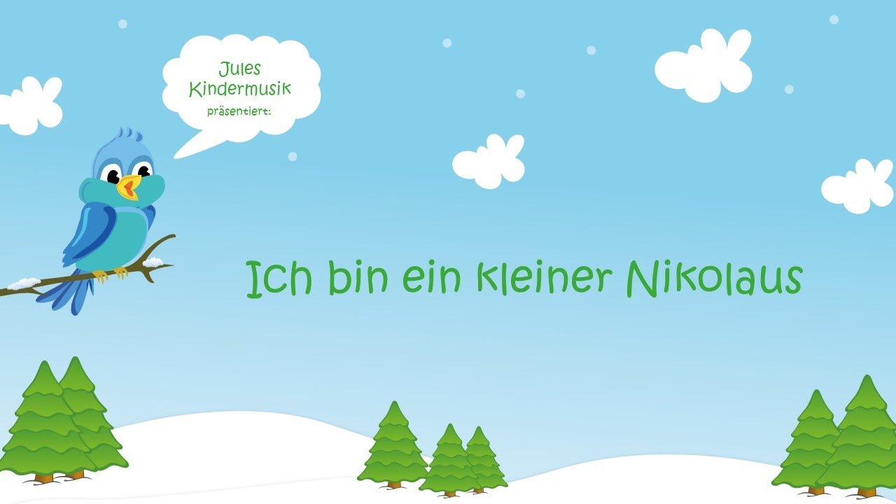 Ich bin ein kleiner Nikolaus (mit Text zum Mitsingen)