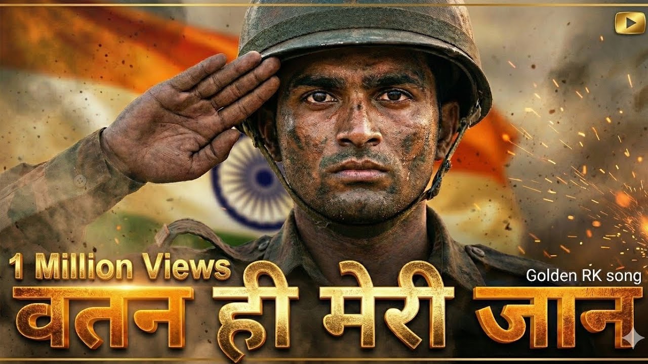 Vatan Hi Meri Jaan | Official Music Video | New Patriotic Song 2026 🇮🇳 | Golden RK Song