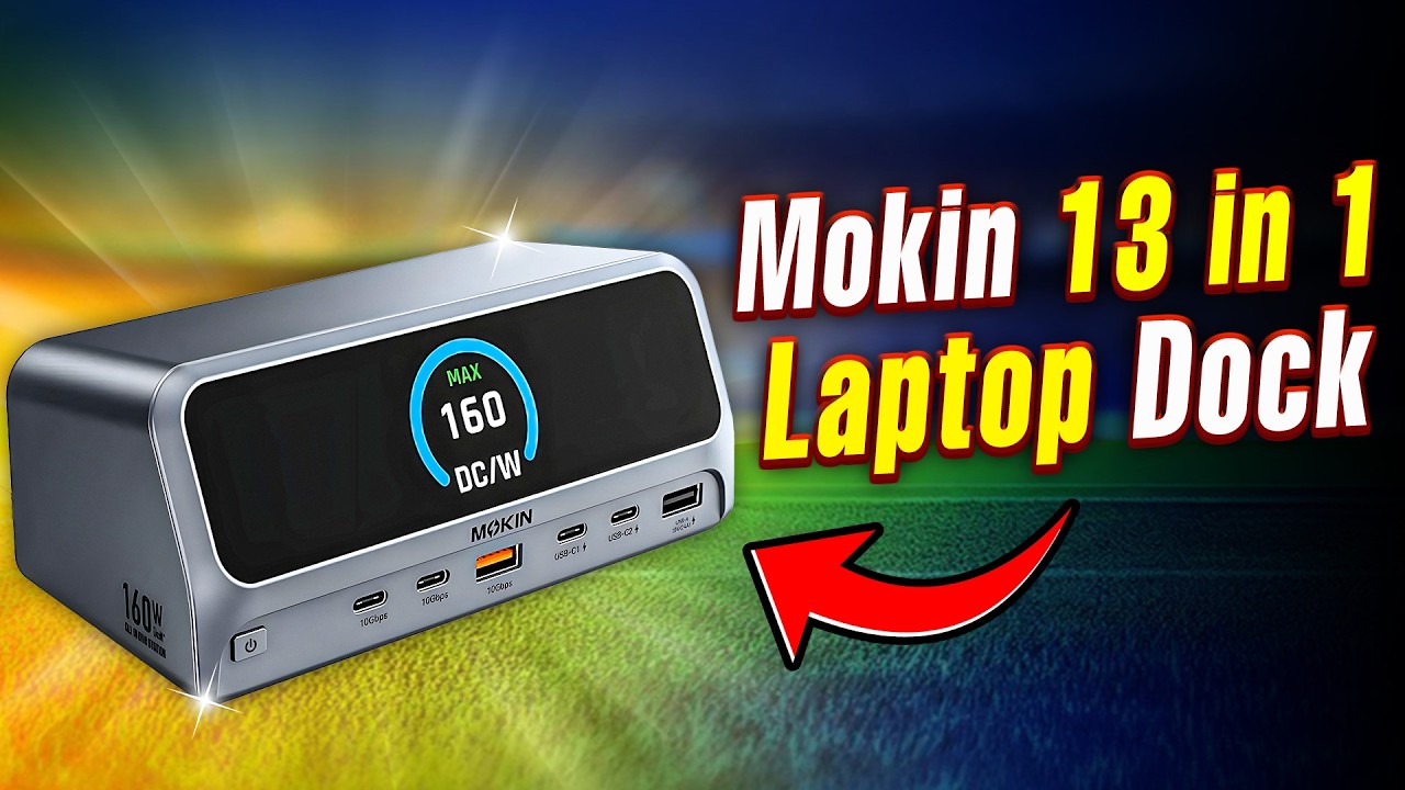 The ONLY Cable Your Laptop Needs? MOKiN Docking Station PU1102