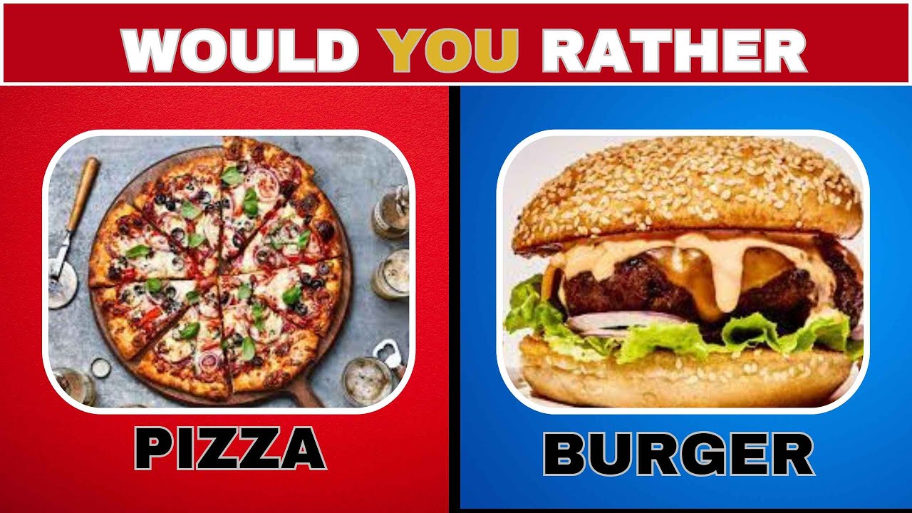 Would You Rather? Snacks  Edition 🍕🍔Quiz hub